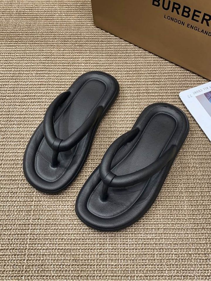 Beach Platt klack Clip Weave Candy Color Casual Flip Flops