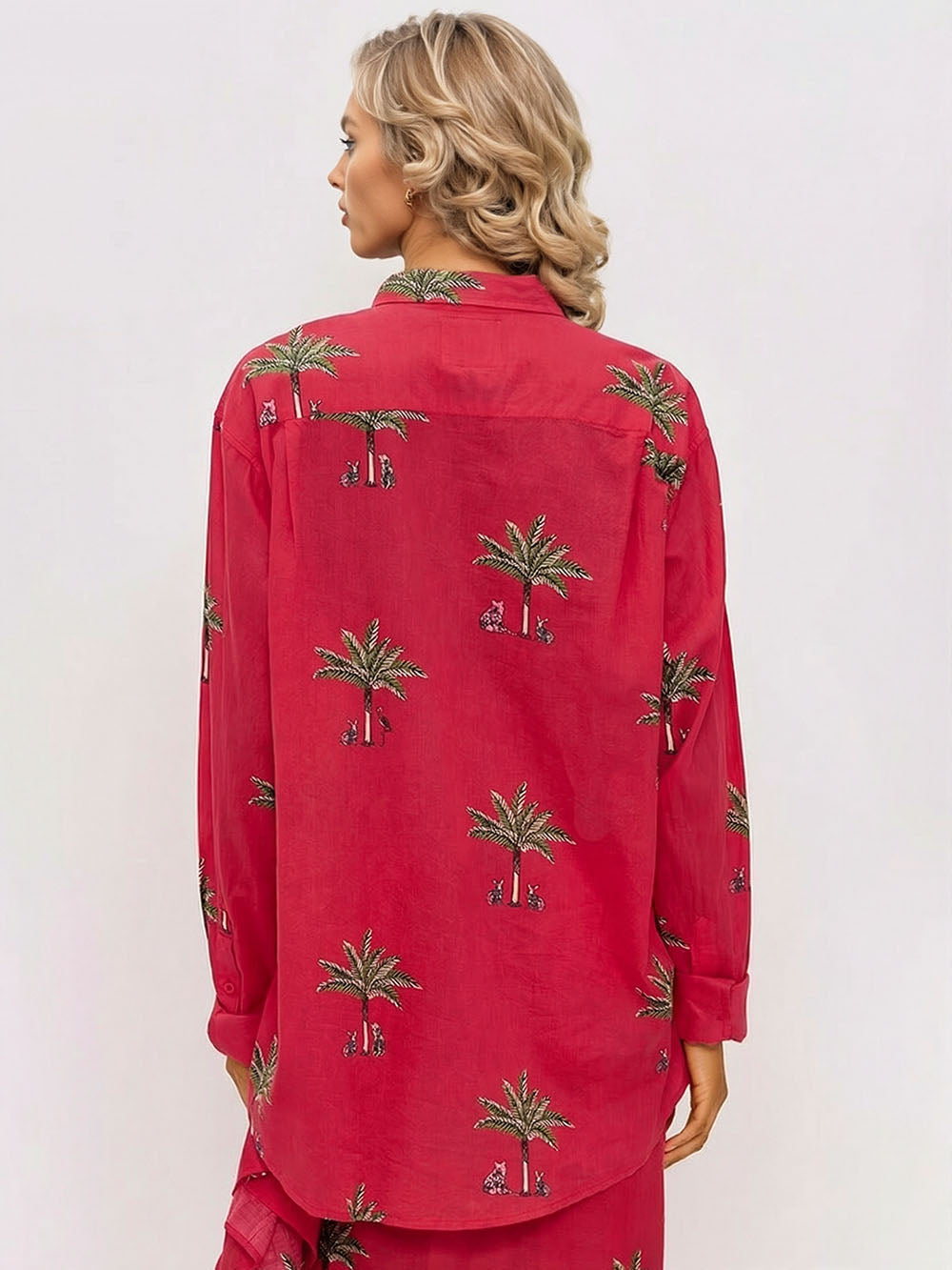 Casual Printed Button-Up Shirt