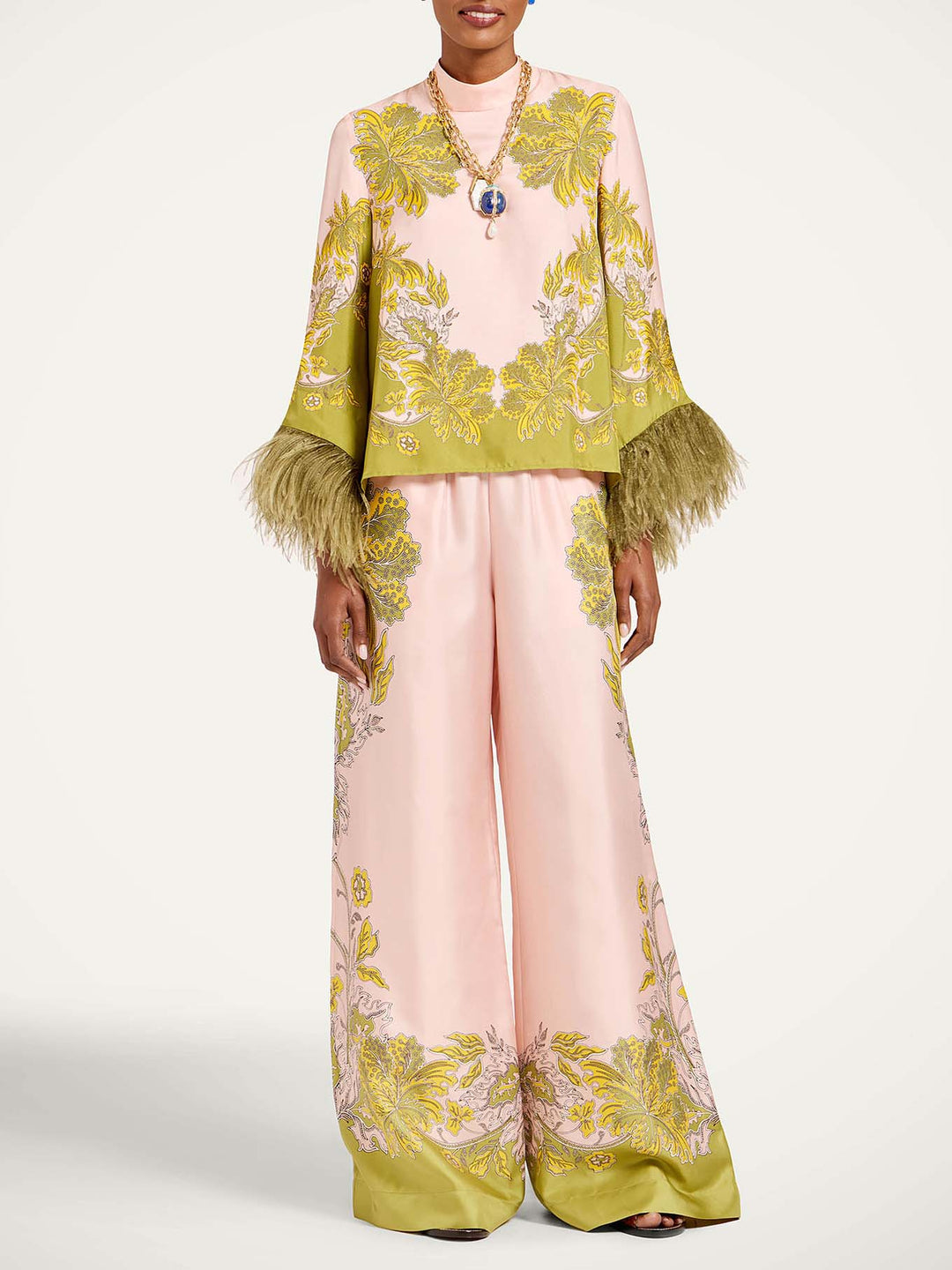 Exquisite High-Waist Wide Leg Pants