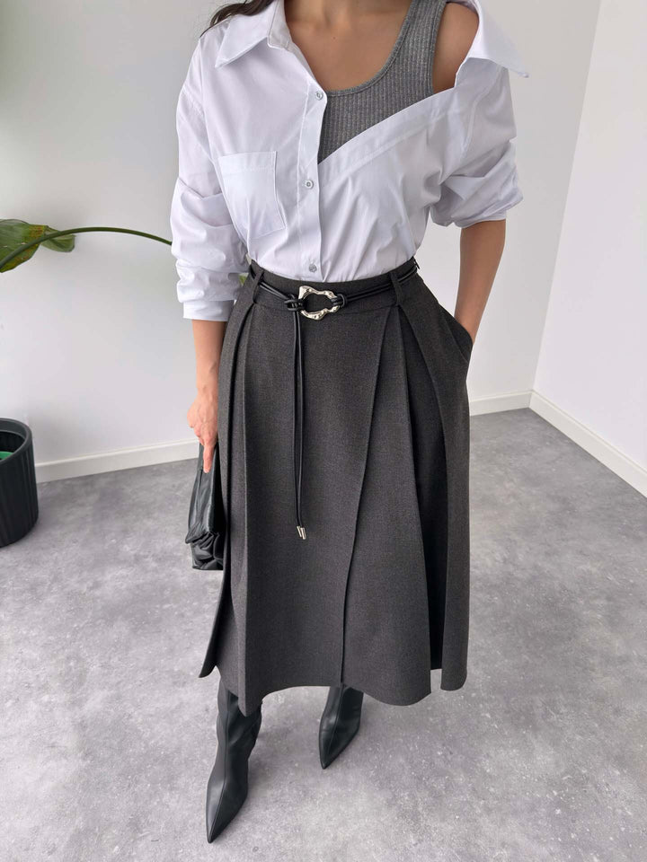 Modern Asymmetrical Layered Shirt