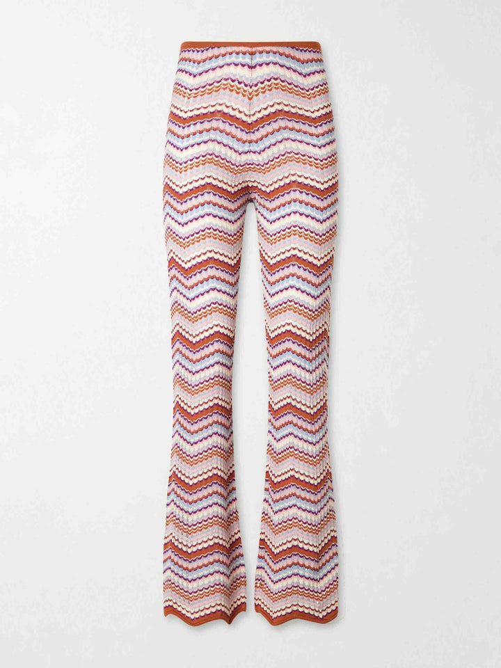 Casual Zigzag Stripe Knit Two-Piece Set
