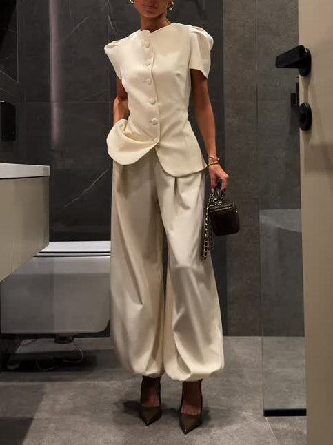 Elegant Office Two-Piece Suit Set