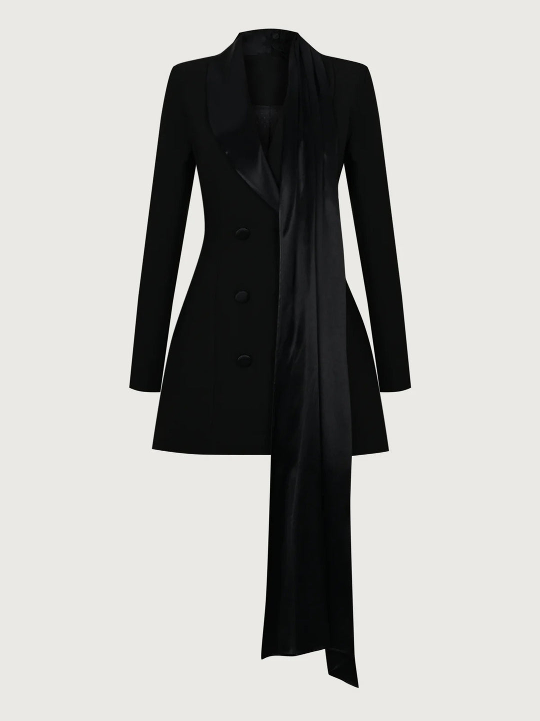 Elegant Ribbon Suit Mini Dress