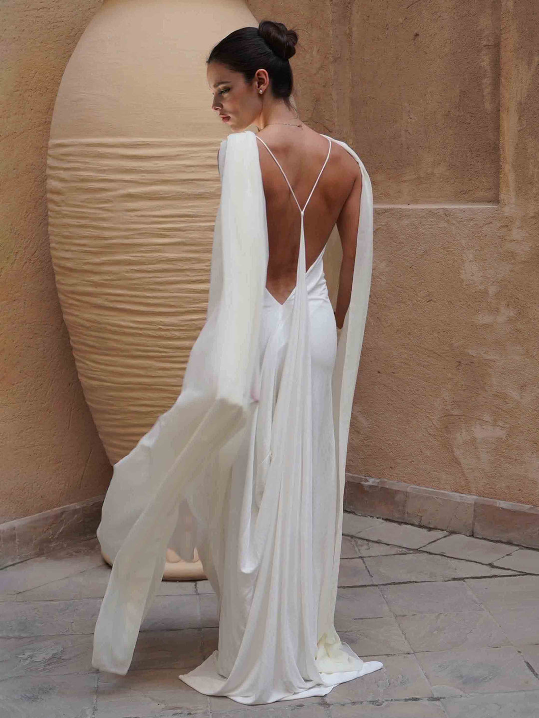 Elegant One-Shoulder Draped Maxi Dress