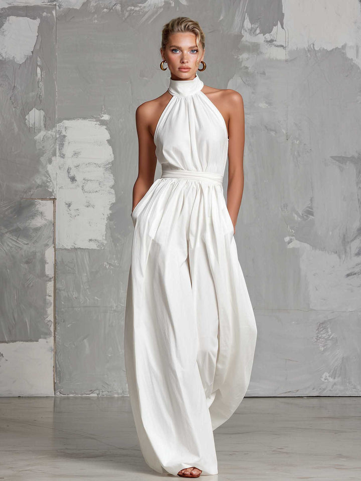Bohemian Style Backless Jumpsuit