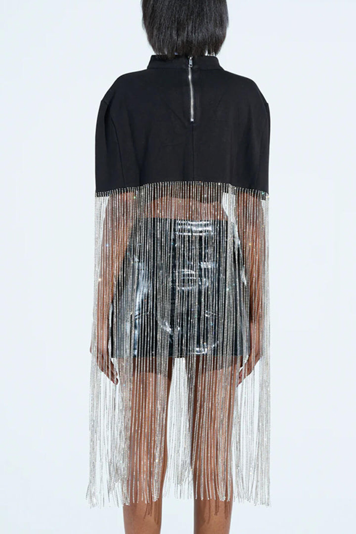 Fashion Tassel Patchwork Loose Party Top