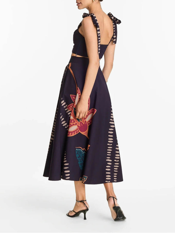Exquisite Square Neck Bow-Tie Cropped Tank Top