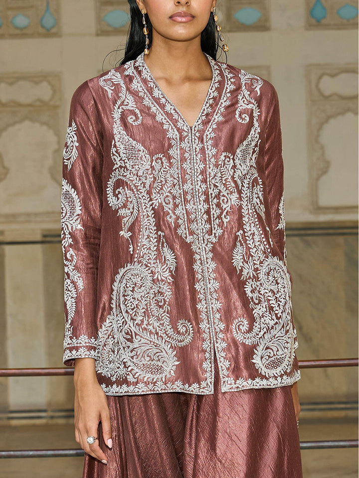 Unique Paisley Pattern Loose Pleated Harem Wide-Leg Pants