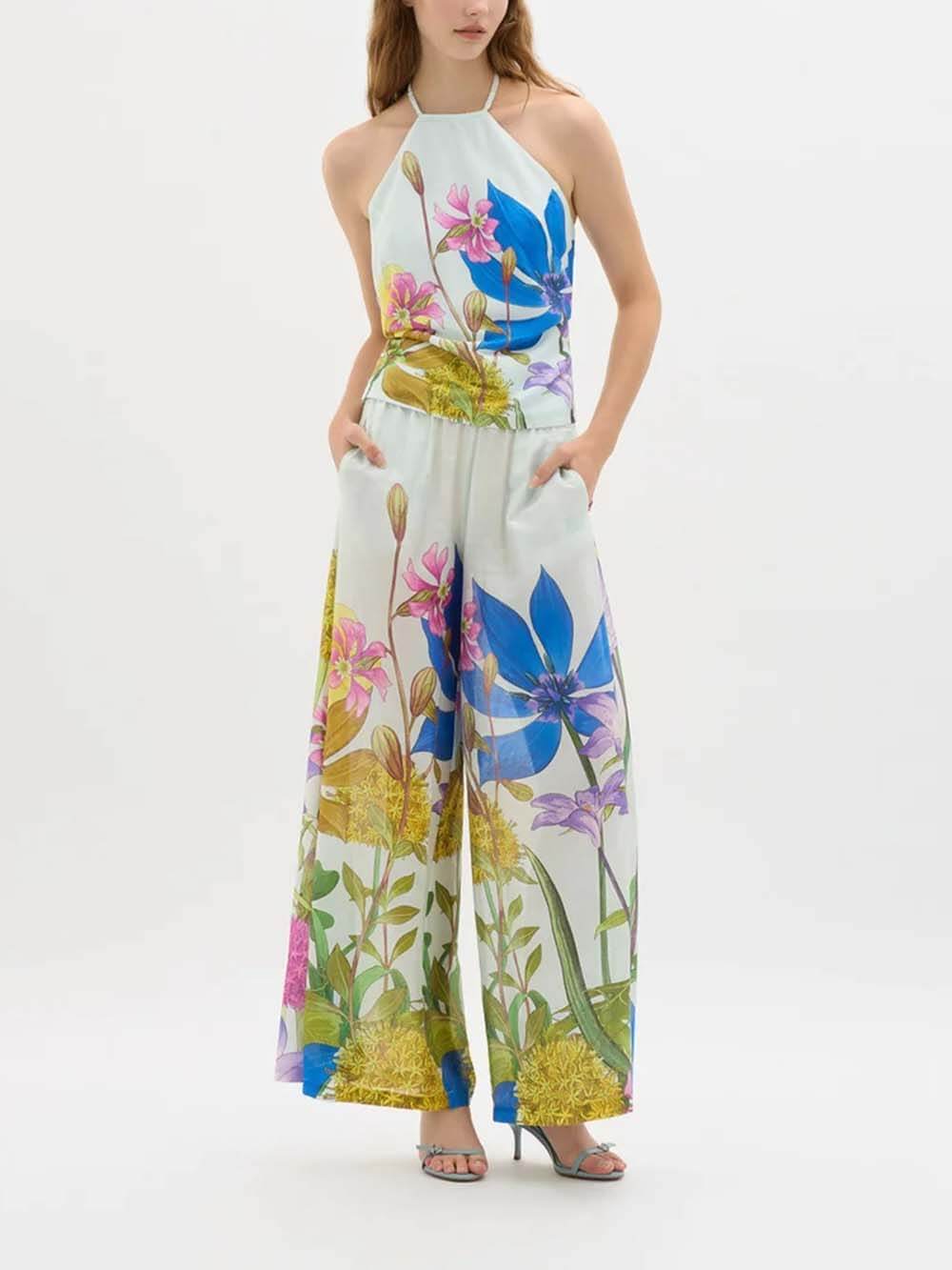 Unique Garden Print Cami Tank Top