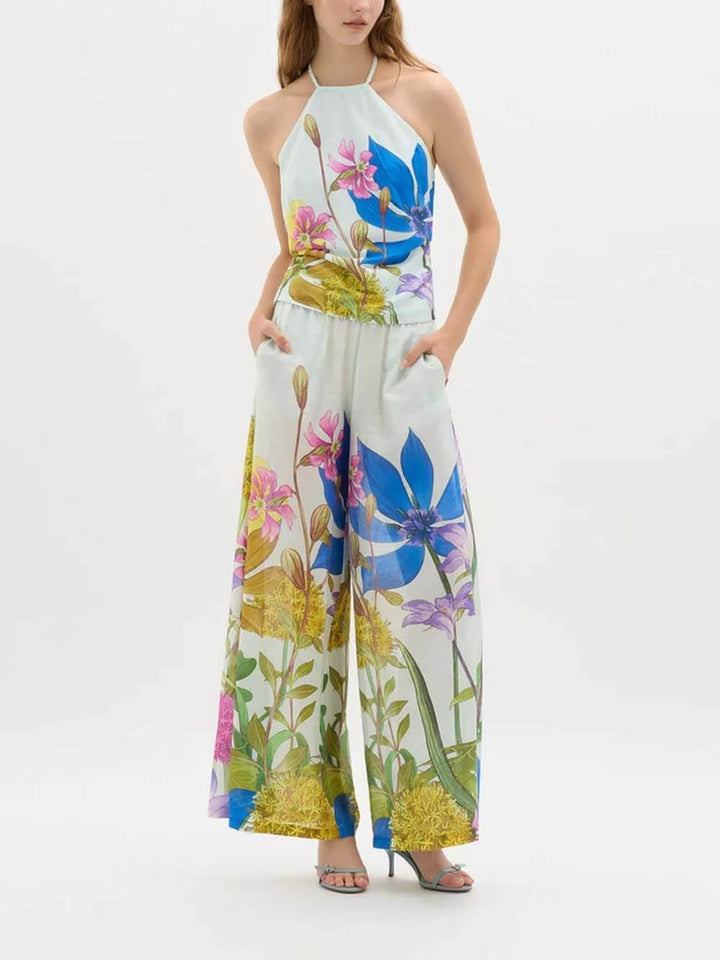 Unique Garden Print Cami Tank Top