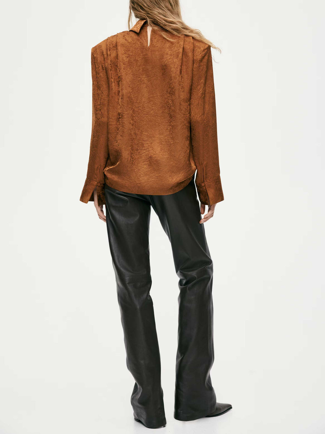 Elegant High-Waisted Wide-Leg Tailored Pants