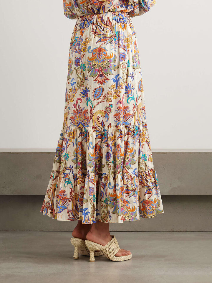 Unique Paisley Print Loose Shirt