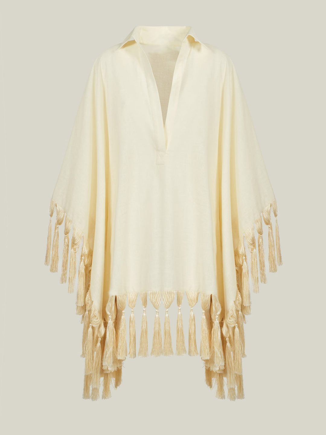 Exquisite Fringe Trim Shirt & Wide-Leg Pants Two-Piece Set