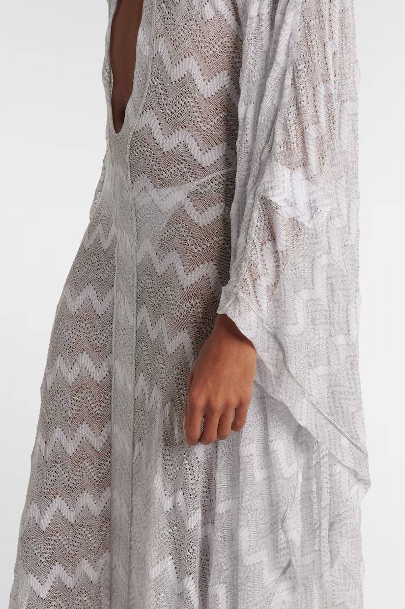 Hollow Design Knit Loose Maxi Dress
