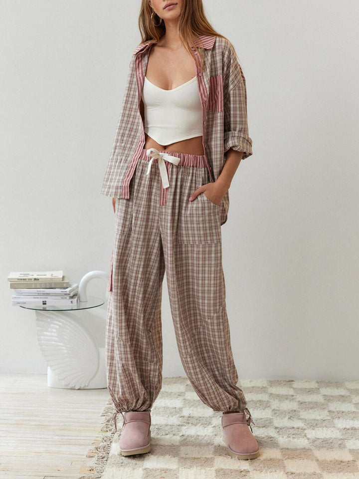 Σετ πιτζάμες Pink Loose Splice
