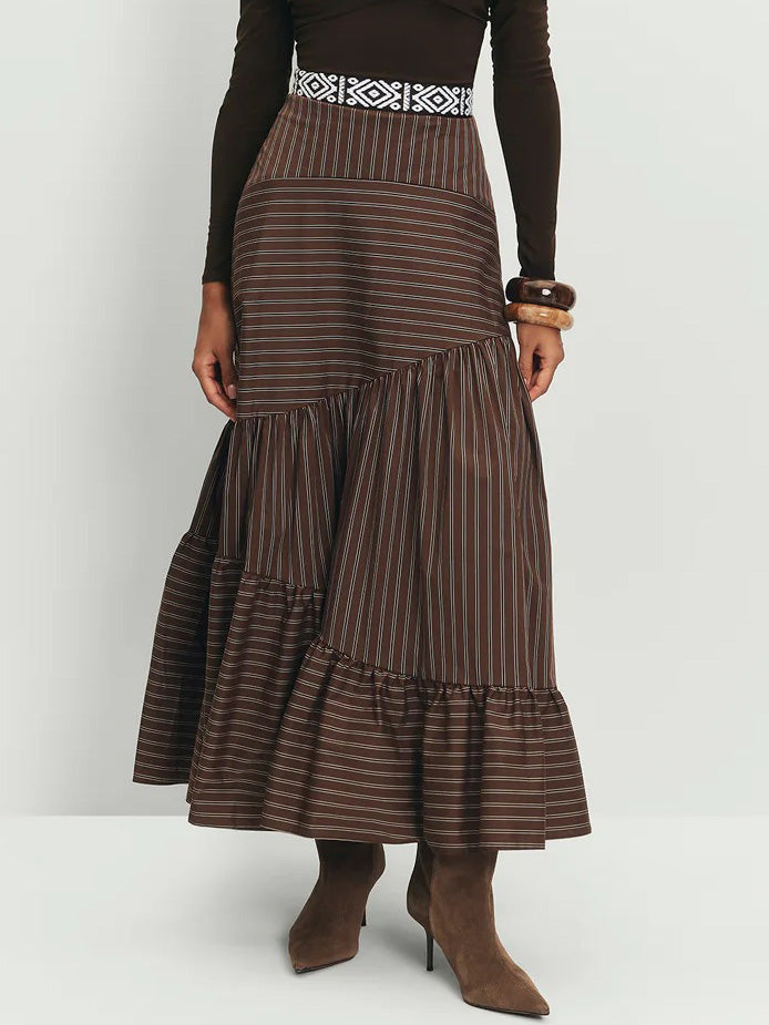 Elegant Off-the-shoulder Pleated Long-sleeved T-shirt