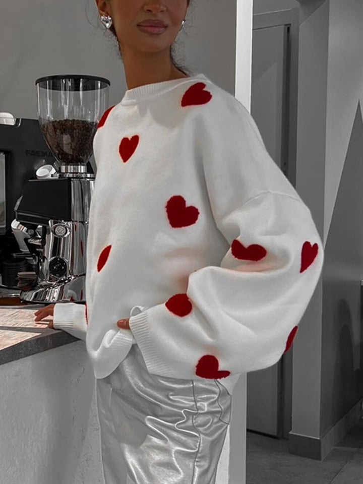 Mikina Heart Knit