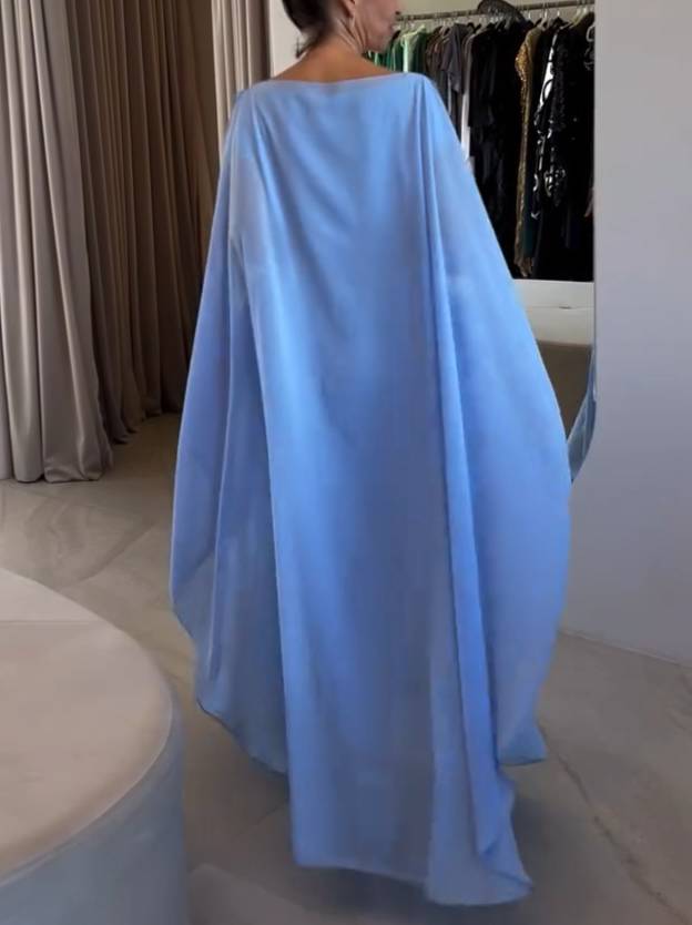 Three-dimensional Flower Maxi Dress