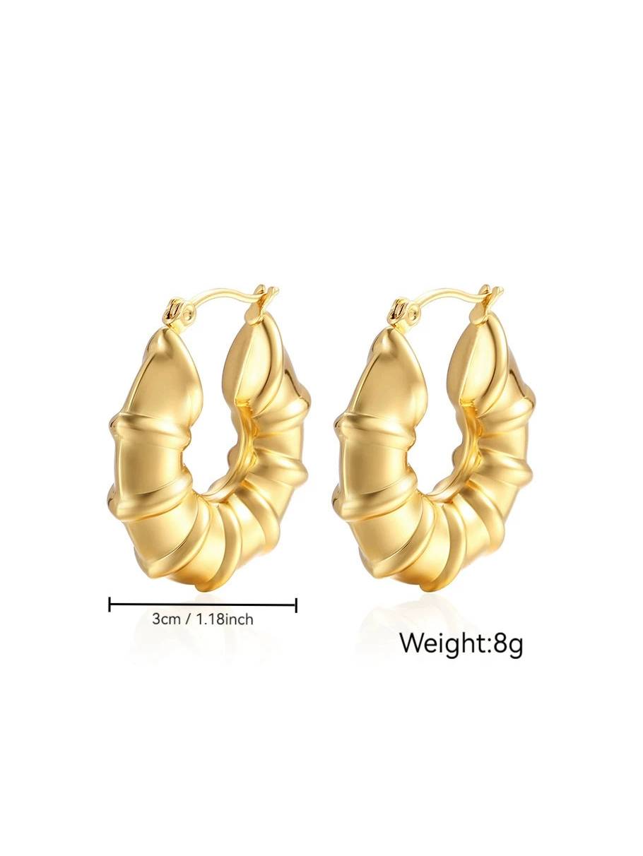 Bamboo Design Earrings