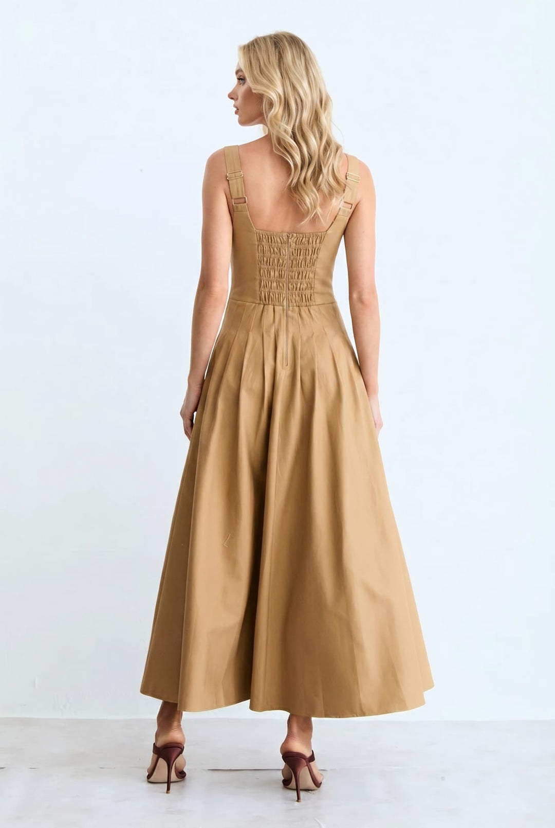 Minimalist Slim Sling Maxi Dress