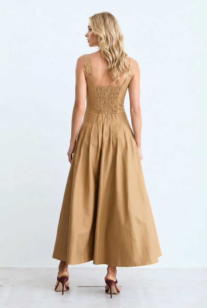 Minimalist Slim Sling Maxi Dress