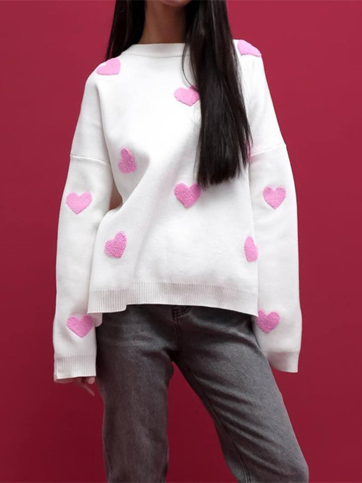 Mikina Heart Knit