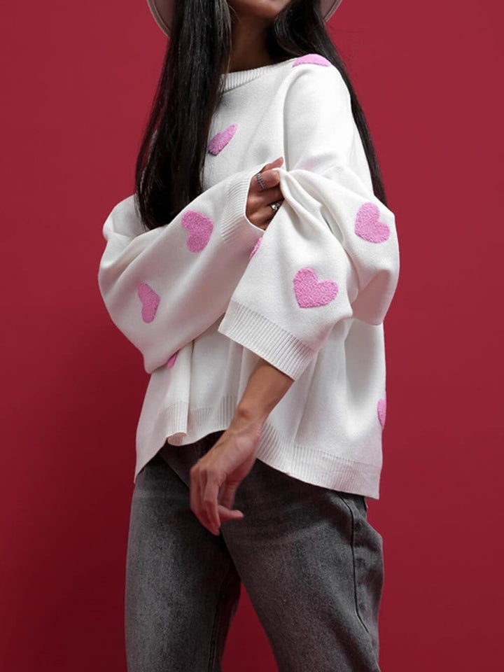 Mikina Heart Knit