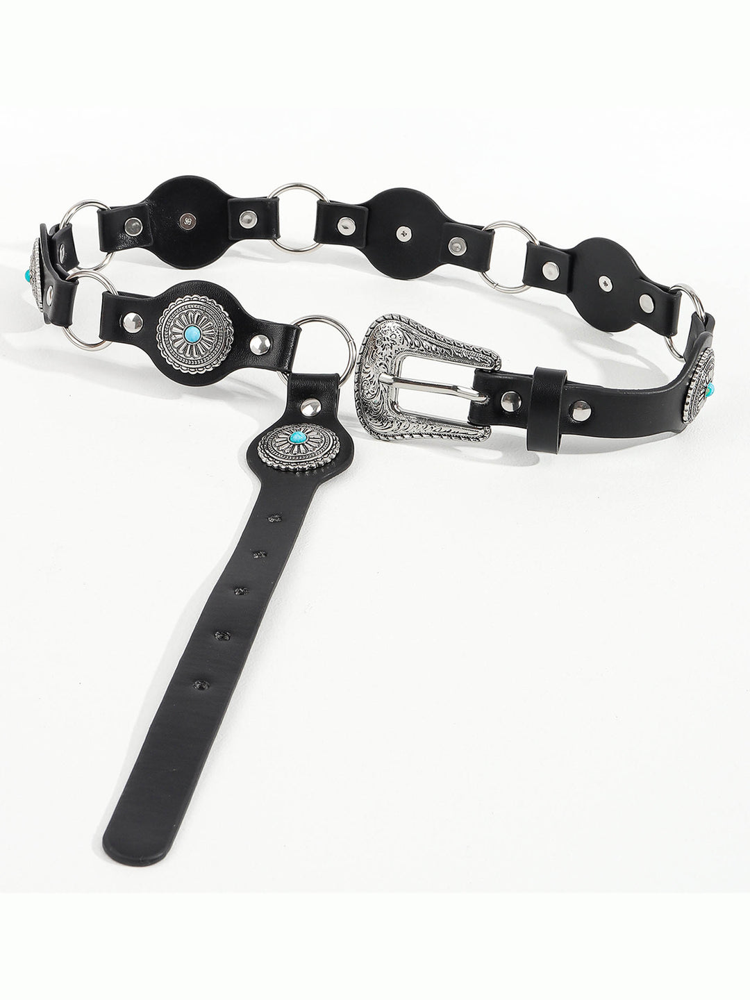Vintage Turquoise Inlaid Belt
