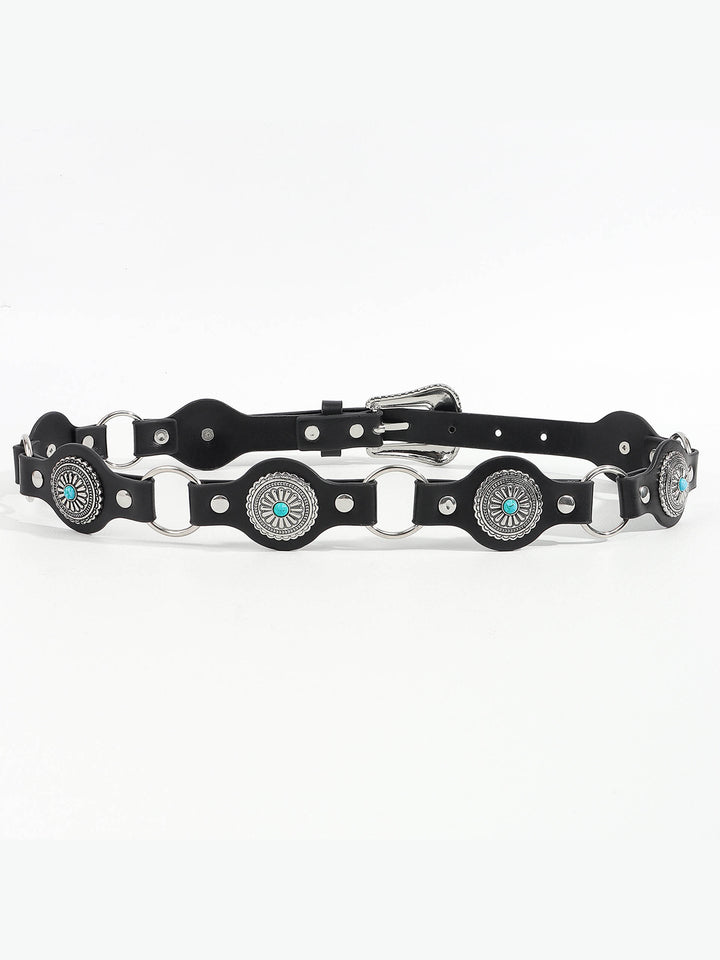 Vintage Turquoise Inlaid Belt