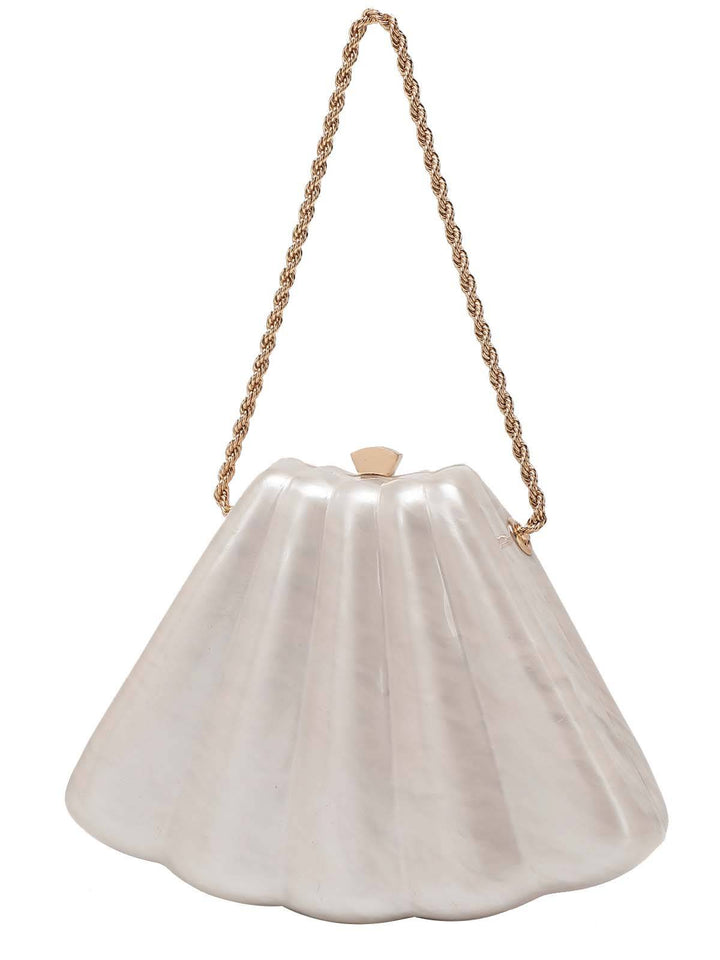 Shell Element Chain Bag Hand Bag