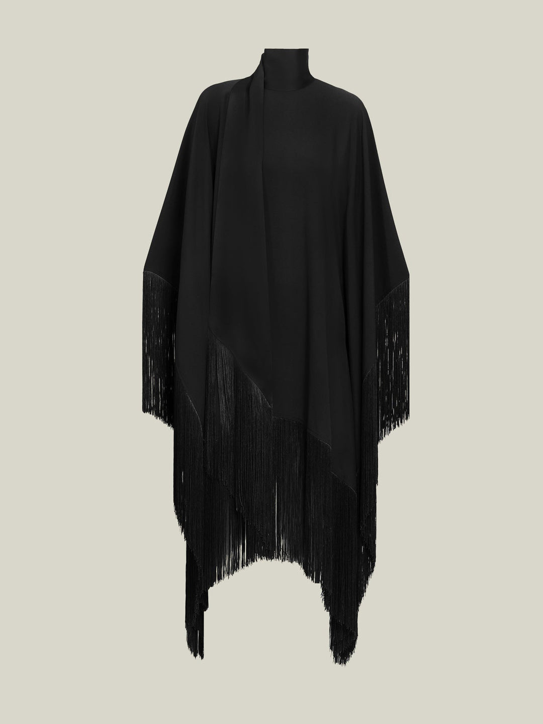 Elegant Fringe Cape Mini Dress
