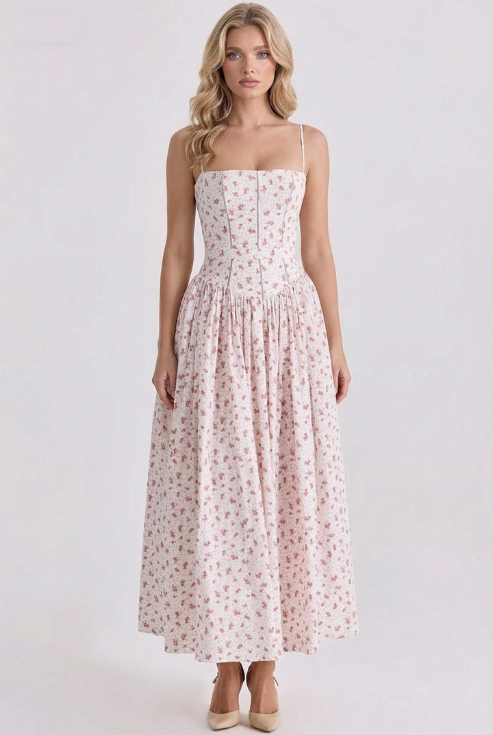 Sling Slim-Fit Floral MidI Dress