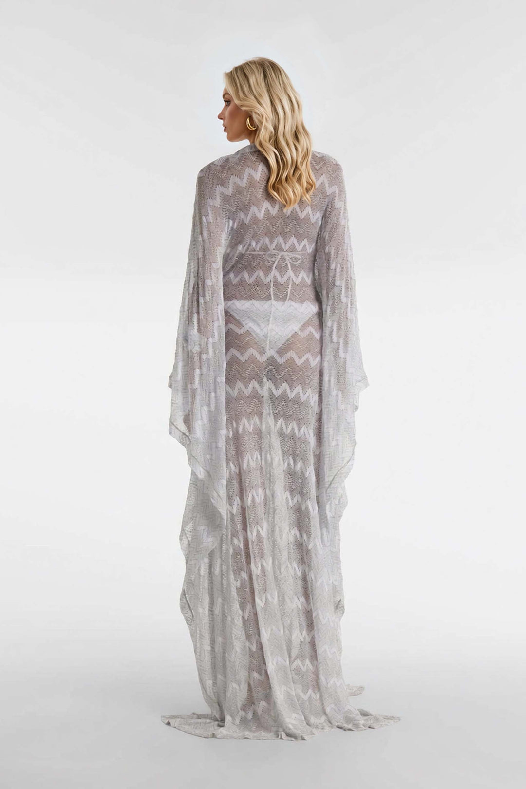 Hollow Design Knit Loose Maxi Dress