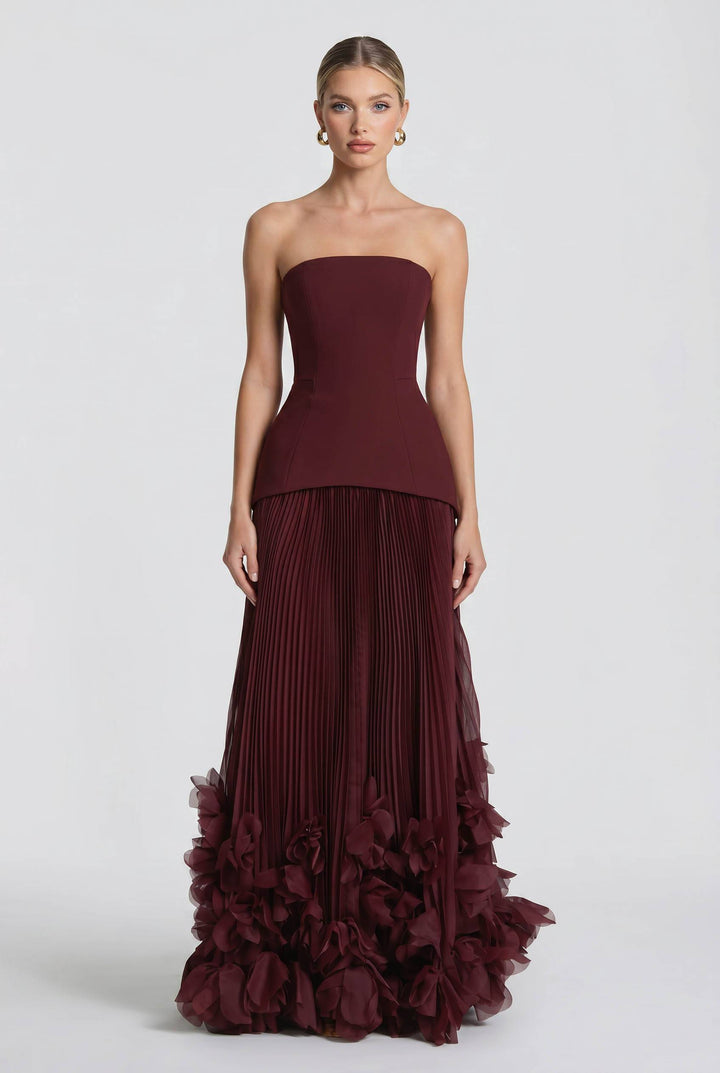 Petal Design Maxi Dress
