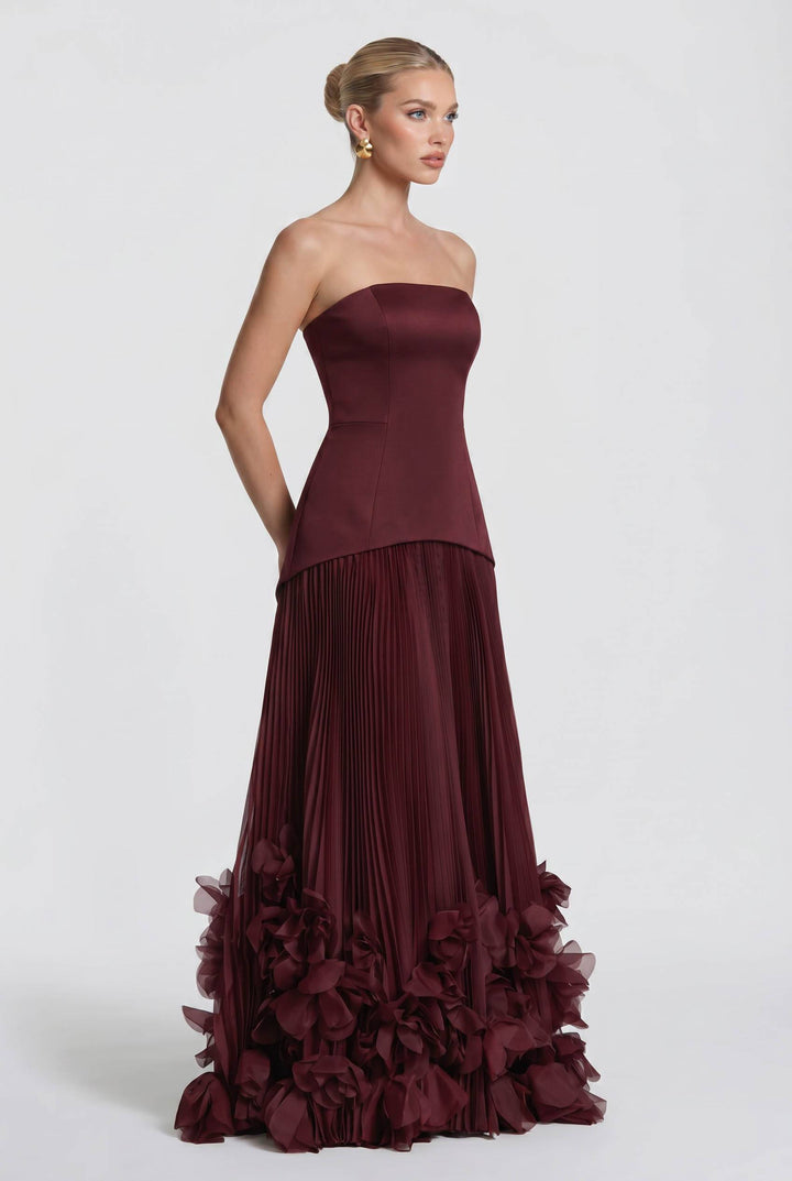 Petal Design Maxi Dress