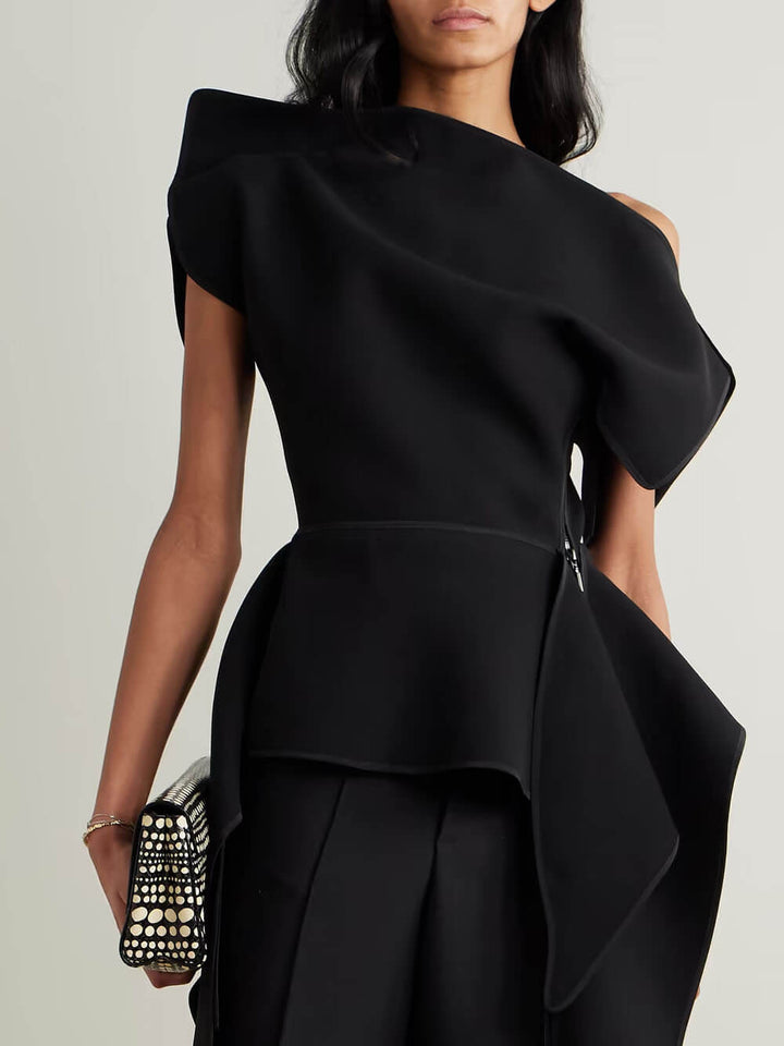 Unique Classic High-Waisted Pocket Straight-Leg Pants