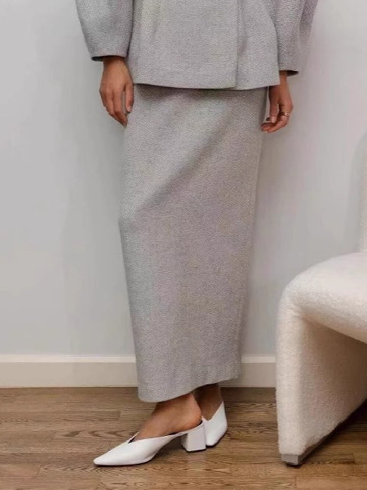 Chic Elegant Solid Drop-Shoulder Loose Top