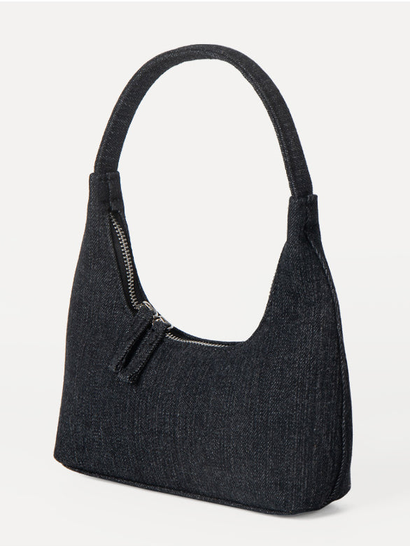 Bolsa de bolinho jeans portátil de nicho da moda