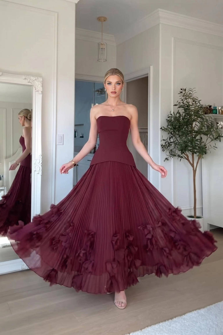 Petal Design Maxi Dress