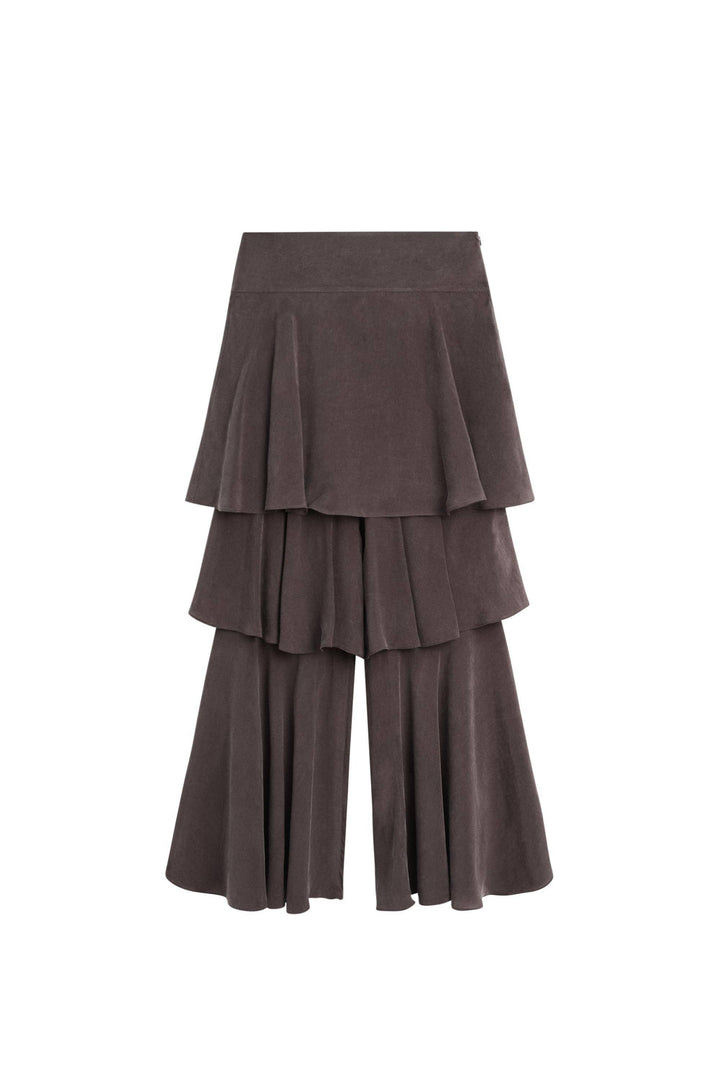 Vest Top And Ruffled Pants Set