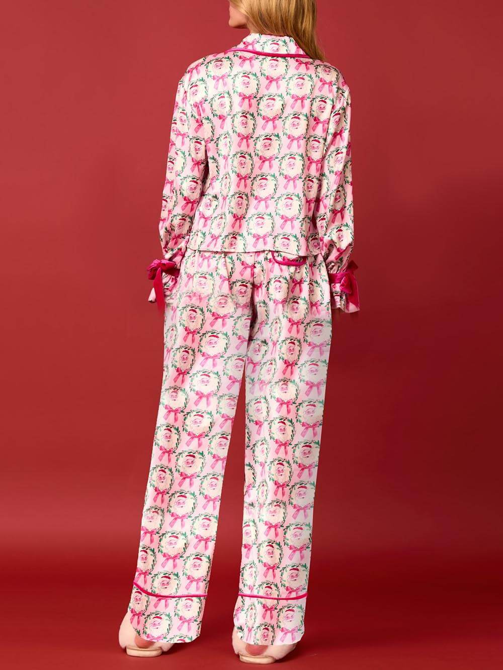 Ensemble de vêtements d'intérieur imprimés de Noël