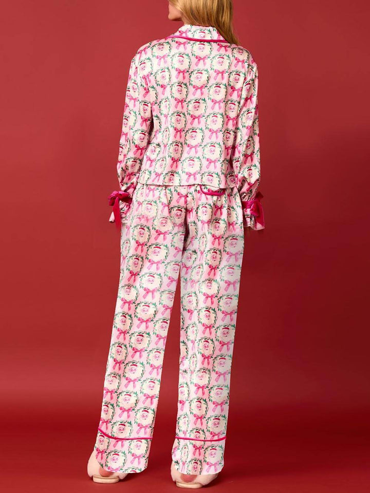 Ensemble de vêtements d'intérieur imprimés de Noël
