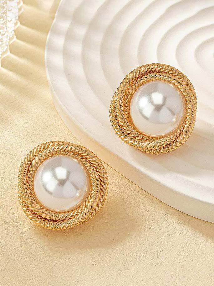 Boucles d'oreilles en fil enroulé de perles
