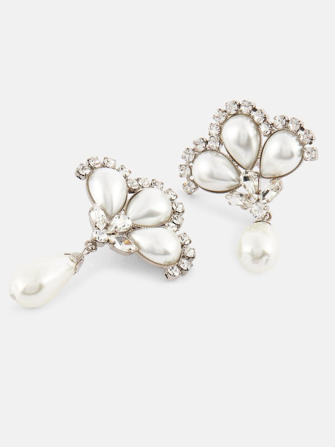 Personalized Flower Fan Shape Pearl Earrings