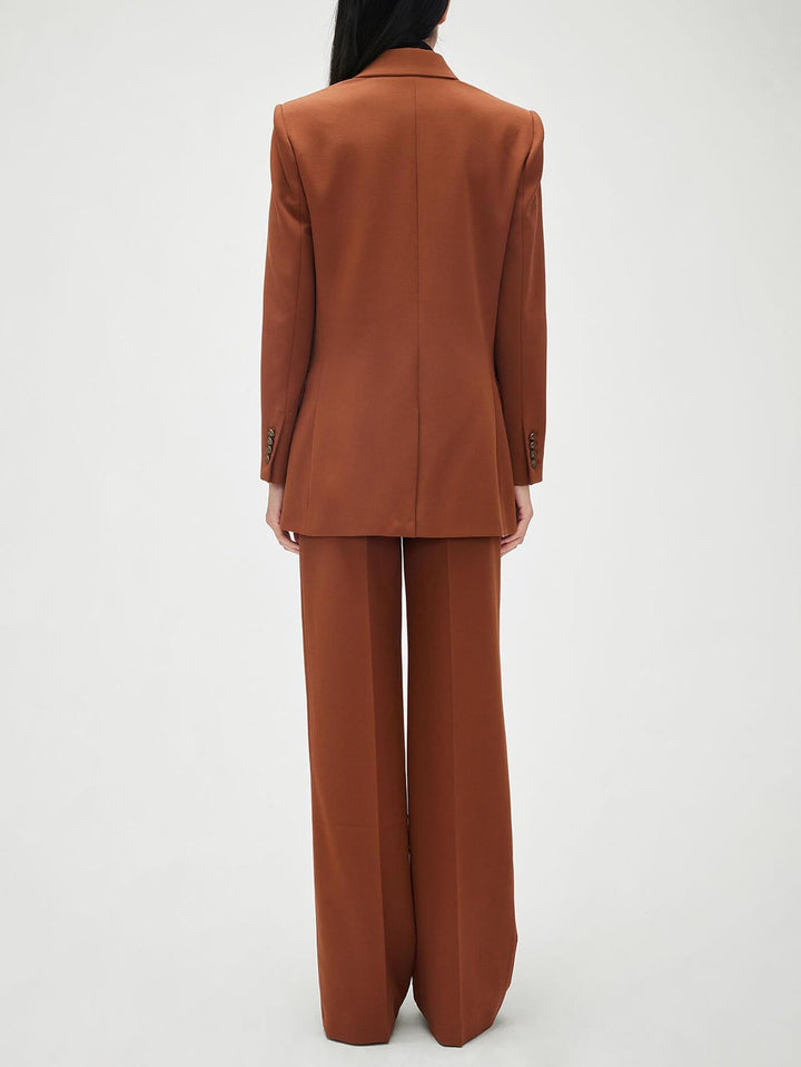 Modna, swobodna marynarka garniturowa z klapami