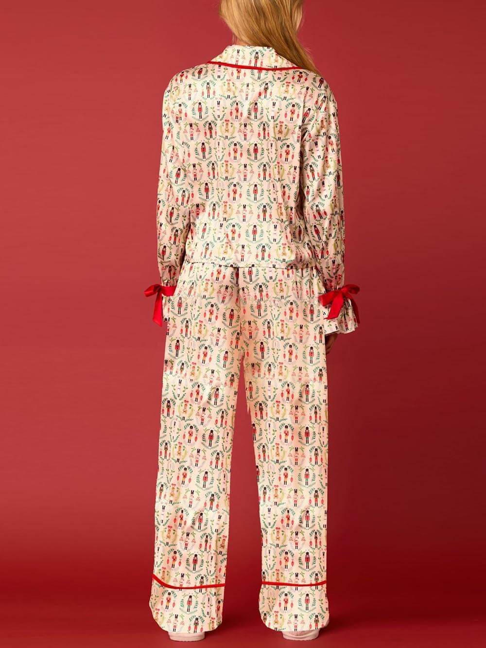 Ensemble de vêtements d'intérieur imprimés de Noël