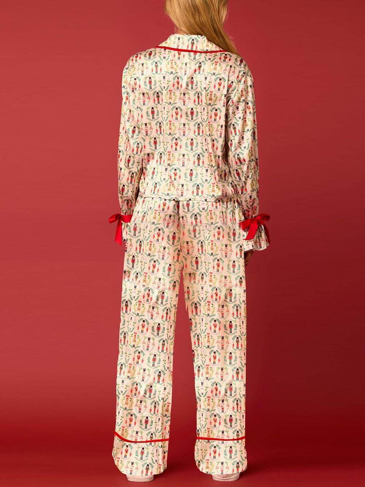 Ensemble de vêtements d'intérieur imprimés de Noël