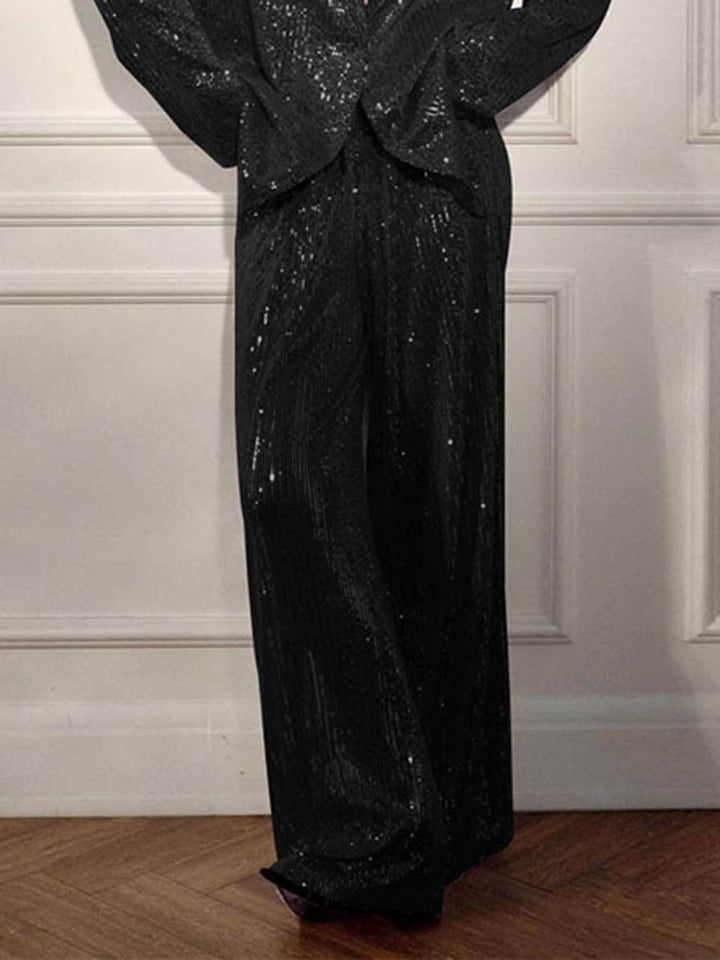 Elegantní flitrované kalhoty