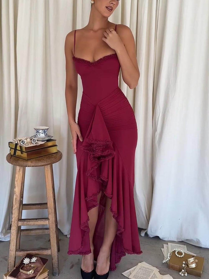 Robe à volants élégante et sophistiquée