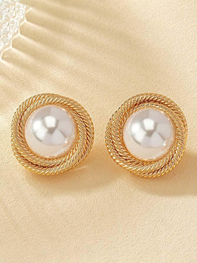 Boucles d'oreilles en fil enroulé de perles